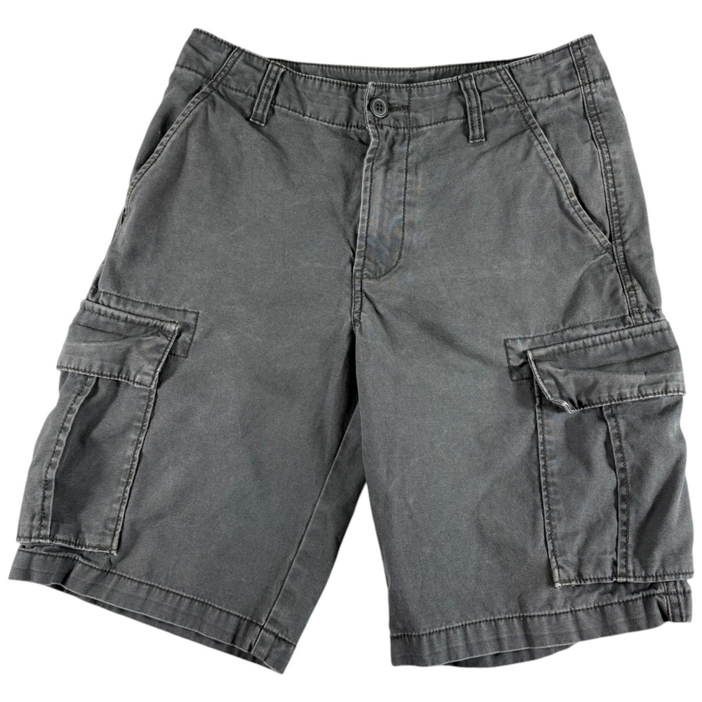 VTG Old Navy Cargo Shorts Mens 29 Dark Gray Faded Durable Relaxed Workwear Y2K